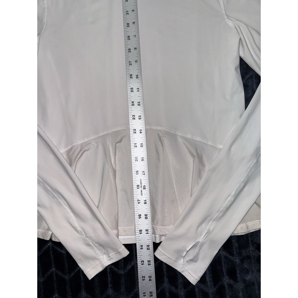 Lululemon Women's White Look Ahead Run Long Sleeve Size 6 - Picture 8 of 8